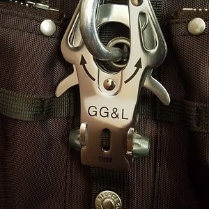 George Gina Lucy 61X  Brown & Blue Tote Purse Bag